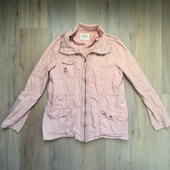 Ashley By 26 International Blush Long Sleeve Utility Jacket - Picture 3 of 10